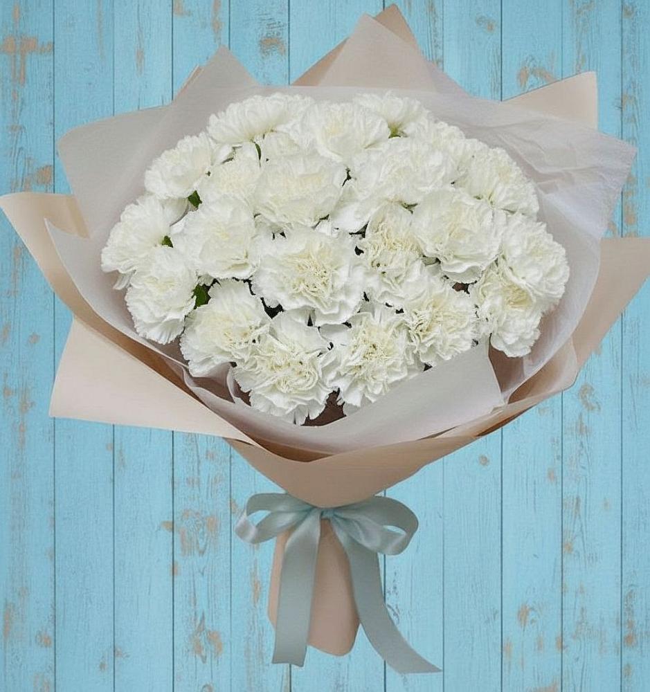 Букет цветов из: Гвоздики в Рыбаки