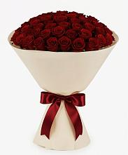 Букет 101 Бордовая роза Блэк Бакарра в Рыбаки