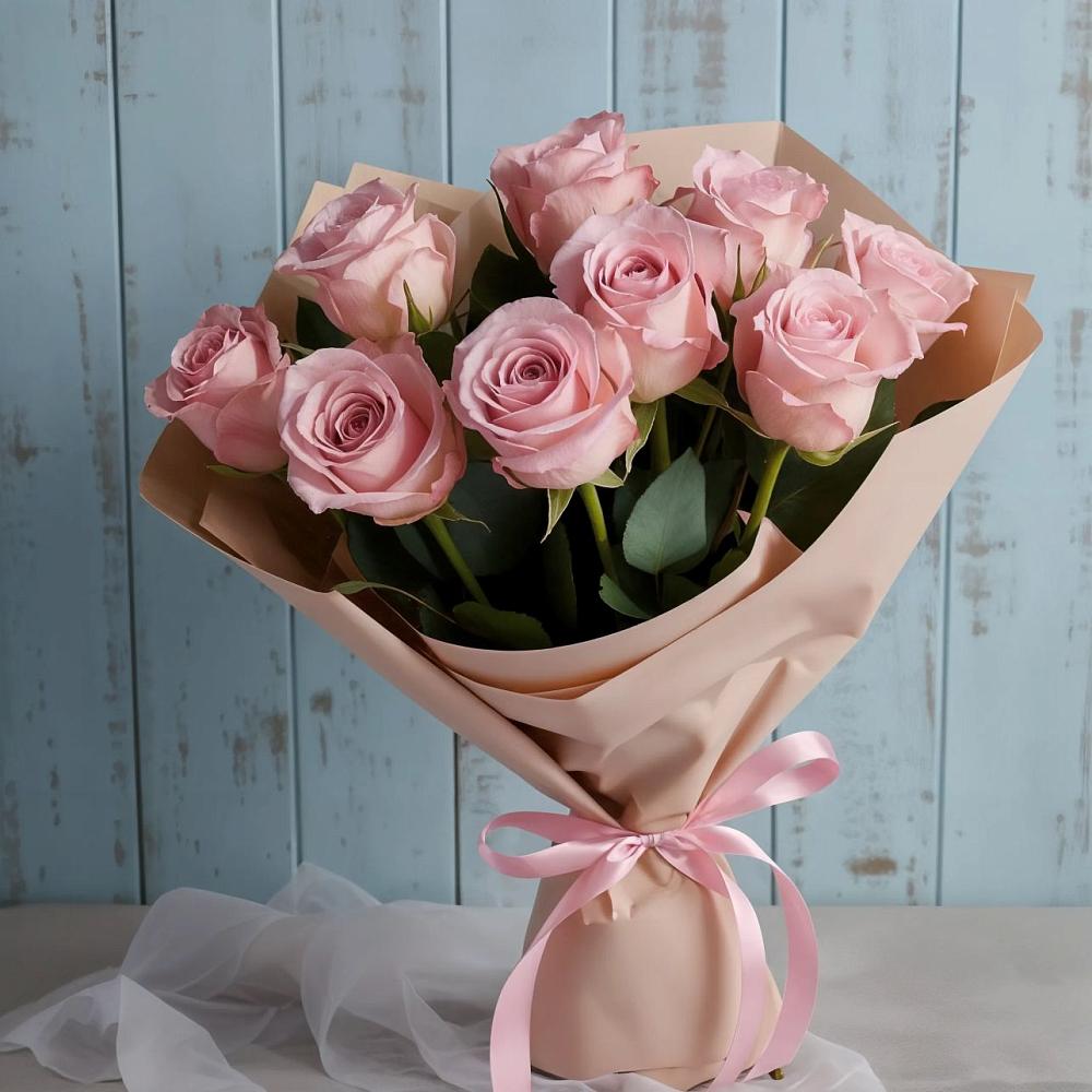 Букет цветов из: Розы в Рыбаки