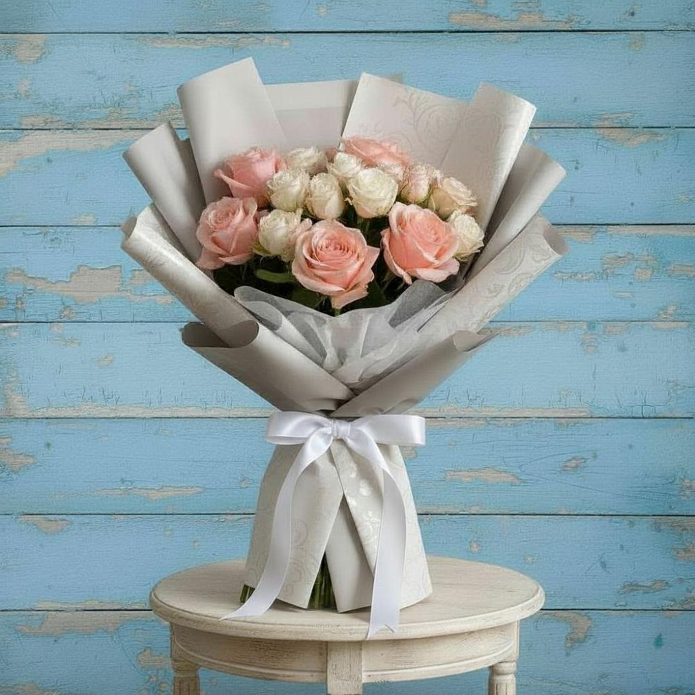 Букет цветов из: Розы в Рыбаки