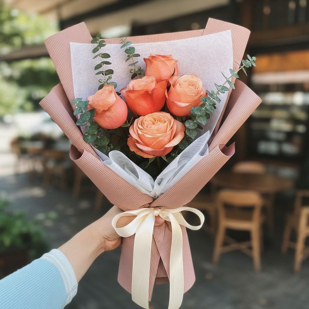 Букет цветов из: Розы в Рыбаки