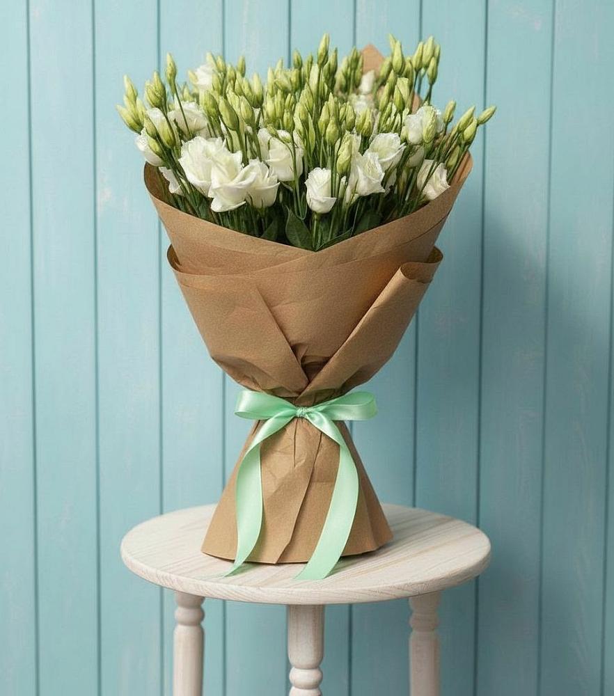 Букет цветов из: Лизиантусы в Рыбаки