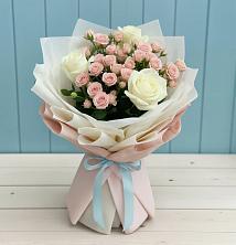 Букет цветов из:  Розы в Рыбаки