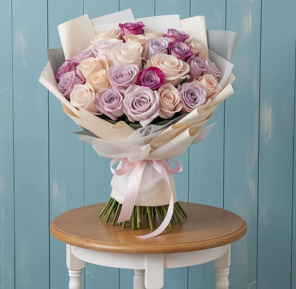 Букет цветов из: Розы в Рыбаки