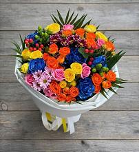 Букет цветов из:  Розы и Хризантемы в Рыбаки