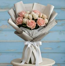 Букет цветов из:  Розы в Рыбаки
