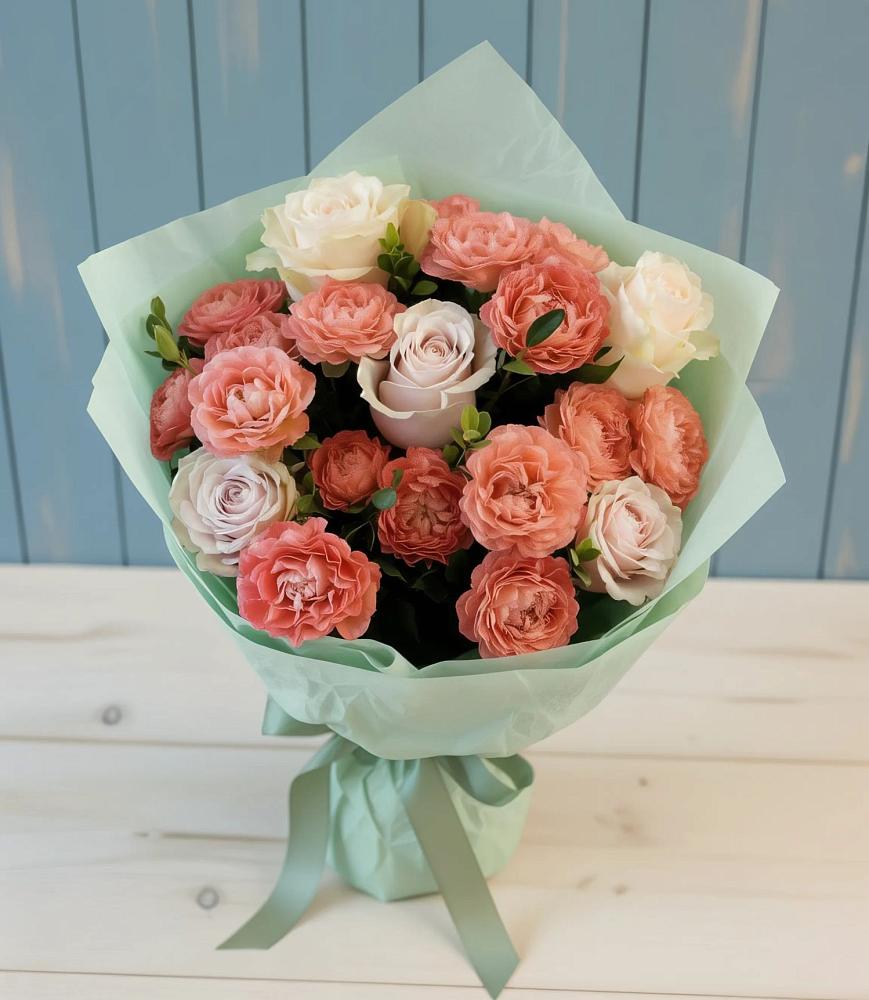 Букет цветов из: Розы в Рыбаки