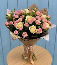 Букет цветов из:  Розы в Рыбаки