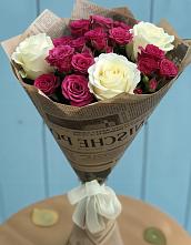 Букет цветов из:  Розы в Рыбаки