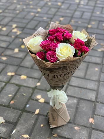 Букет цветов из: Розы в Рыбаки